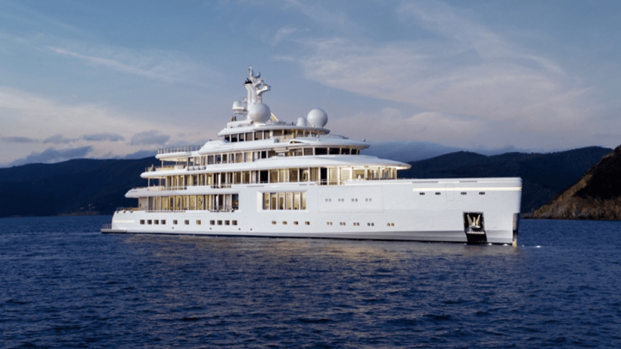Rare Photos Show The New 350-Foot-Long Superyacht “Luminosity”  Zaniz Was Inspired By Matisse, Damien Hirst And Even Moby Dick